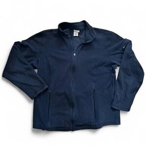 L.L. Bean soft and warm black fleece jacket